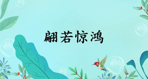 翩若惊鸿