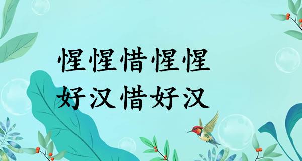 惺惺惜惺惺，好汉惜好汉