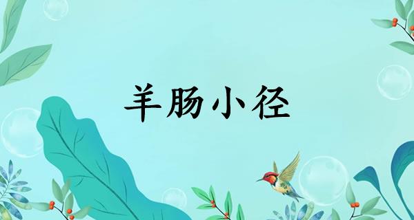 羊肠小径